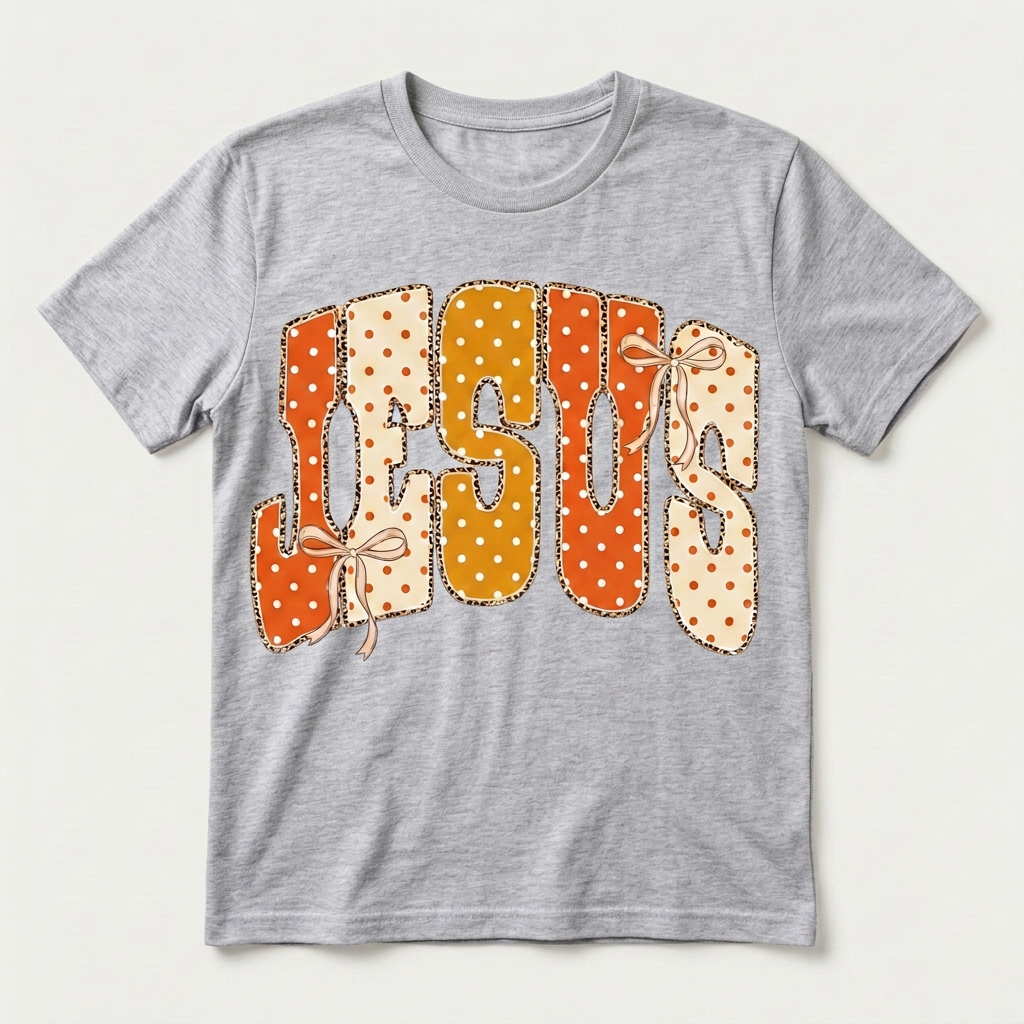 Jesus Polka Dot & Bow T-Shirts – Oh for Crafts Sake